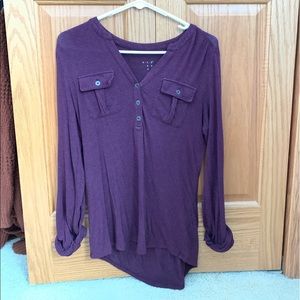 Burgundy super soft shirt